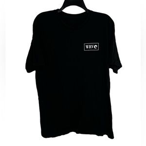 WRV Wave riding vehicles Men’s Black White Surf Graphic Short Sleeve T-Shirt XL